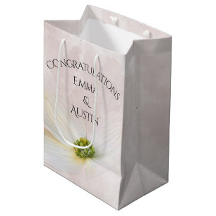 Wedding Cosmos Flower On Pink   Medium Gift Bag