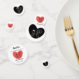 Wedding Couple Bridal Shower Confetti