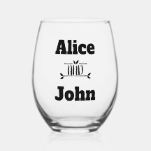 Wedding Couple Bride & Groom Black