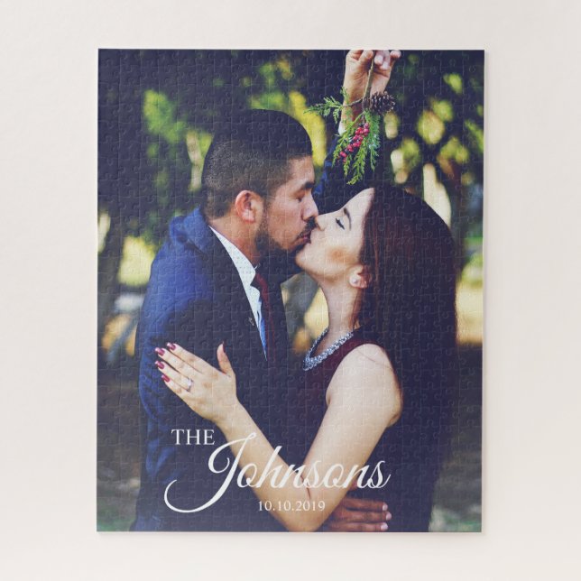 Wedding Couple Family you photo personalised Jigsaw Puzzle (Vertical)