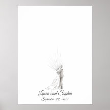 Wedding Couple Fingerprint Guest Book