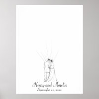 Wedding Couple Fingerprint Guest Book