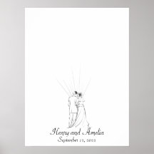 Wedding Couple Fingerprint Guest Book