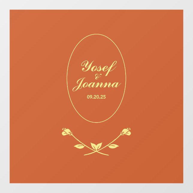 Wedding Couple Floor Decal and Sticker (Sheet)