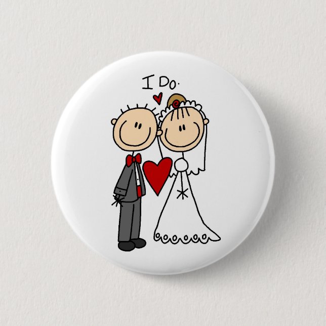 Wedding Couple I Do T-shirts and Gifts 6 Cm Round Badge (Front)