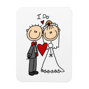 Wedding Couple I Do T-shirts and Gifts Magnet