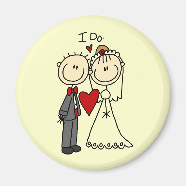 Wedding Couple I Do T-shirts and Gifts Magnet (Front)