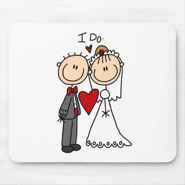 Wedding Couple I Do T-shirts and Gifts Mouse Mat (Front)