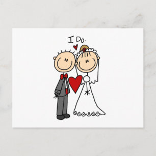 Wedding Couple I Do T-shirts and Gifts Postcard