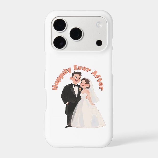 Wedding Couple Illustration Happily Ever After (Back)