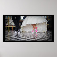 Wedding Couple in a Retro Style Fifties Diner