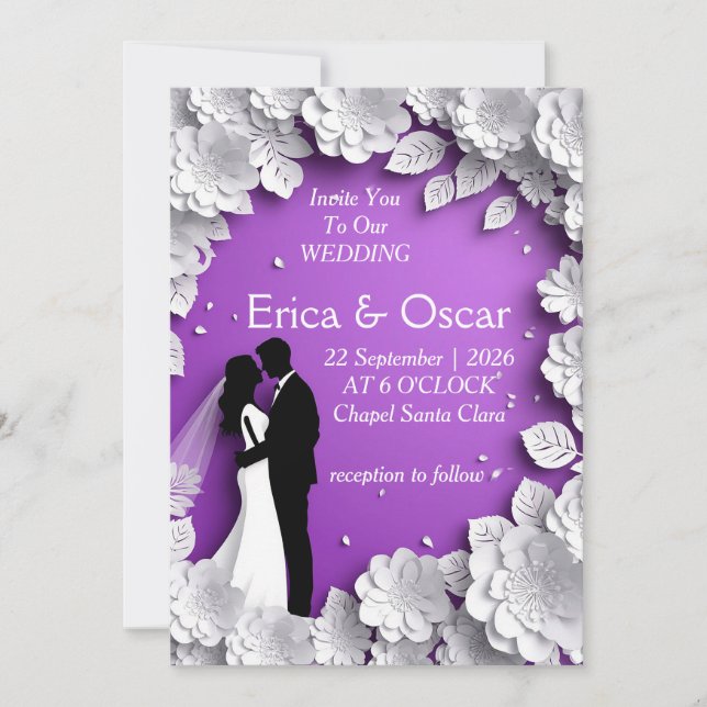 ✨ Wedding Couple Invite For Reception Day ✨ (Front)