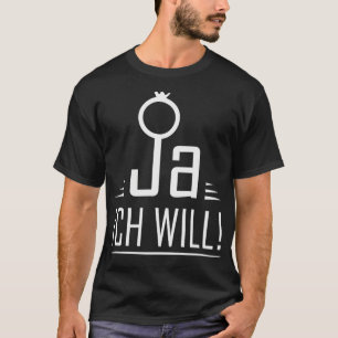 Wedding couple JGA hen party honeymoon bachelorett T-Shirt