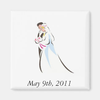 Wedding couple magnet