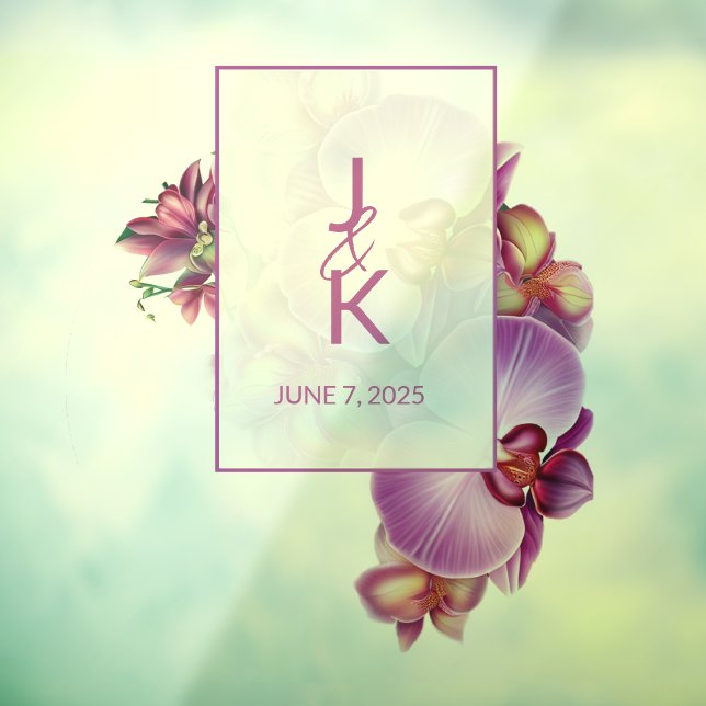 Wedding Couple Monogram Floor Decal & Sticker (Sheet 3)