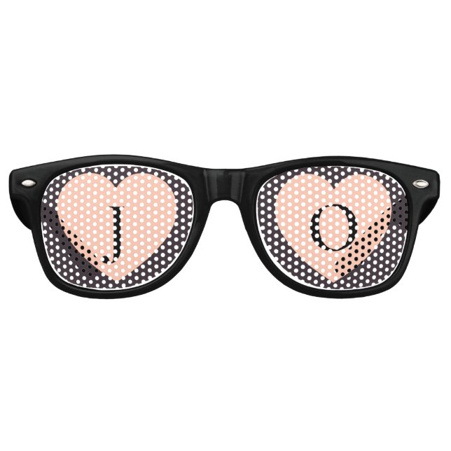 Wedding Couple Monogram Sunglasses (Front)