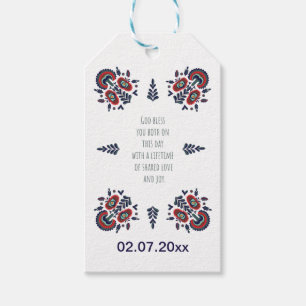 Wedding Couple, Newly-Wed Blessing, Engagement gif Gift Tags