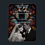 Wedding couple personalised gift ideas magnet<br><div class="desc">Wedding couple personalised gift ideas Invitation</div>