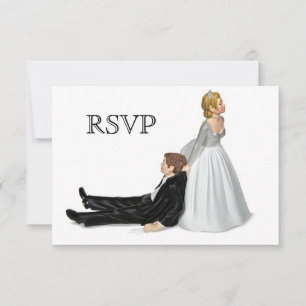 Wedding Couple RSVP Invitation
