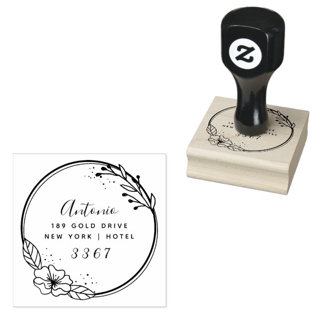 Wedding Couple  Rubber Stamp (Stamped)
