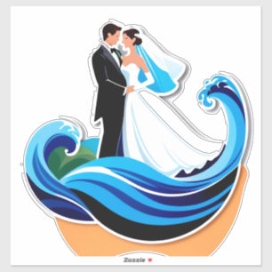 Wedding Couple Silhouette Holding Hands