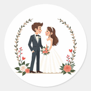 Wedding Couple Sticker