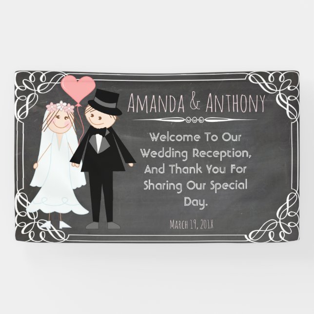 Wedding couple welcome banner (Horizontal)