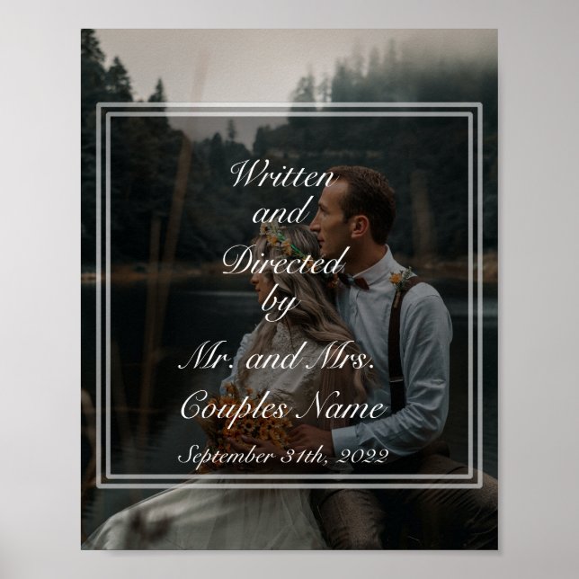 Wedding couples custom personal Poster (Front)