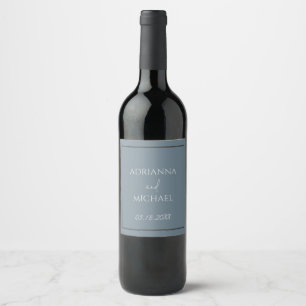 Wedding Couple's Name and Date  Wine Label