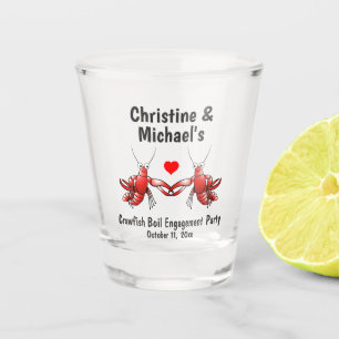 Wedding Crawfish Boil Engagement Party Shot Glass