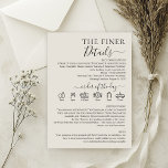 Wedding Cream Invitation Program Finer Details<br><div class="desc">Wedding Cream Invitation Program Finer Details</div>