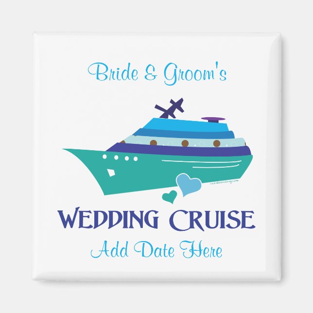 Wedding Cruise Favour Magnet (Front)