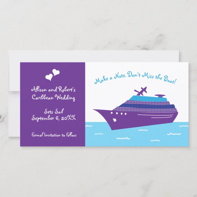 Wedding Cruise Save The Date (Front)