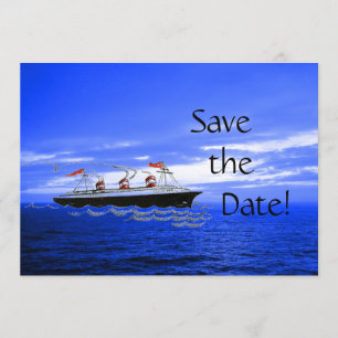 Wedding Cruise Ship Ocean   Save the Date