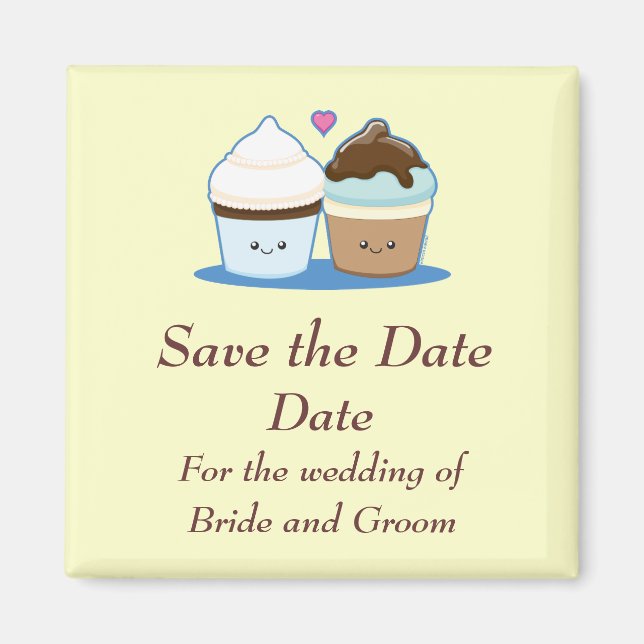 Wedding Cupcakes Magnet (Front)