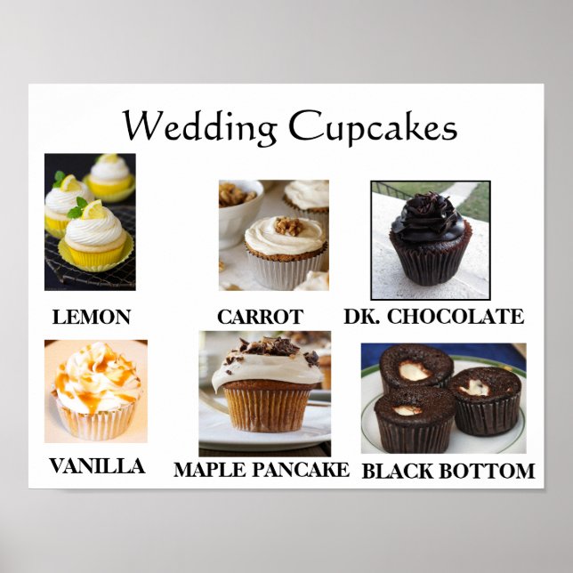 Wedding Cupcakes Poster (Front)