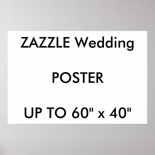 Wedding Custom 24" x 16" Poster MATTE Landscape (Front)