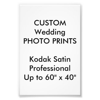 Wedding Custom 4" x 6" Professional Photo Prints