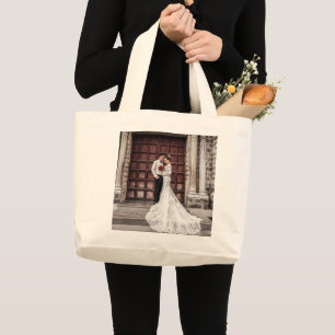 WEDDING CUSTOM ADD PHOTO TOTE