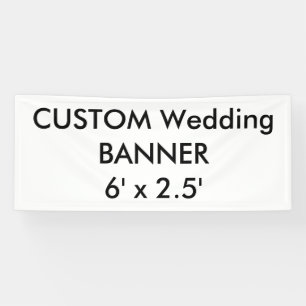 Wedding Custom Banner 6' x 2.5'