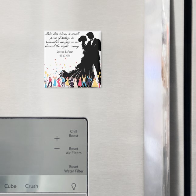 Wedding Custom Favor, Wedding Party Custom Gifts  Magnet (In Situ (Fridge))