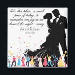 Wedding Custom Favor, Wedding Party Custom Gifts  Magnet<br><div class="desc">Customizable wedding favors make this day a day to be remembered by your special friends and family. The names and the dates are customizable.</div>