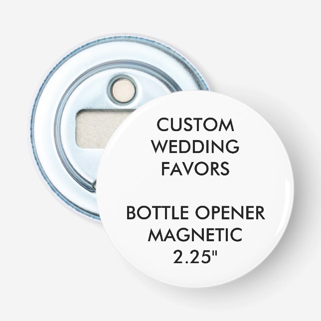 Wedding Custom Favours MAGNETIC BOTTLE OPENER (Front)