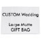 Wedding Custom Gift Bag MATTE LARGE 12.5" x 9"