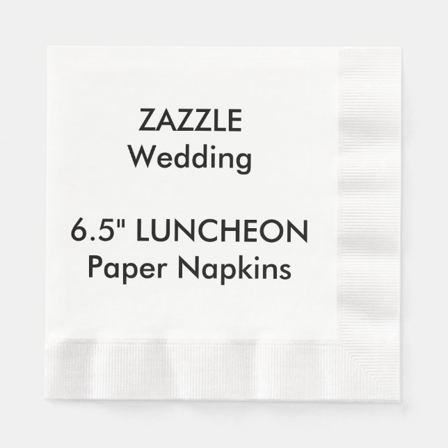 Wedding Custom LUNCHEON Disposable Paper Napkins (Front)