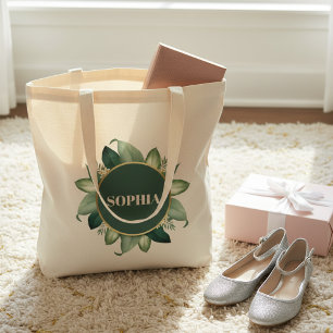 wedding custom name tote bag 