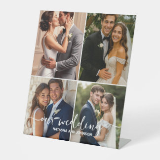 Wedding Custom Pedestal Sign – Personalized Displa