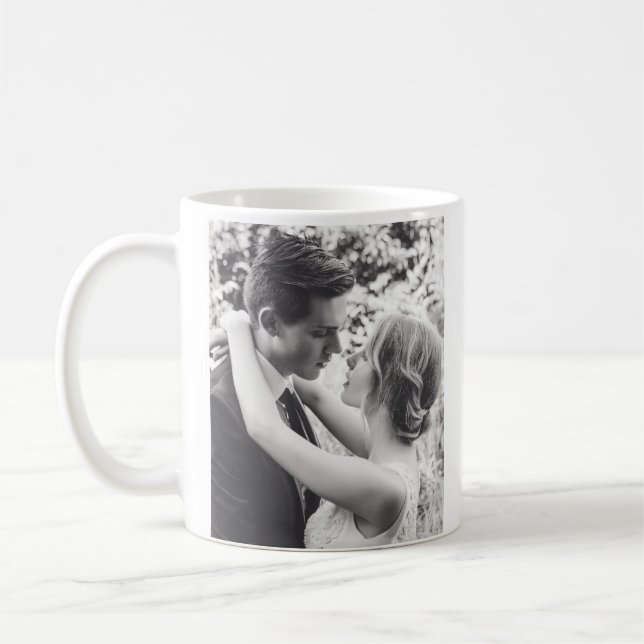 WEDDING CUSTOM PHOTO COFFEE MUG (Left)