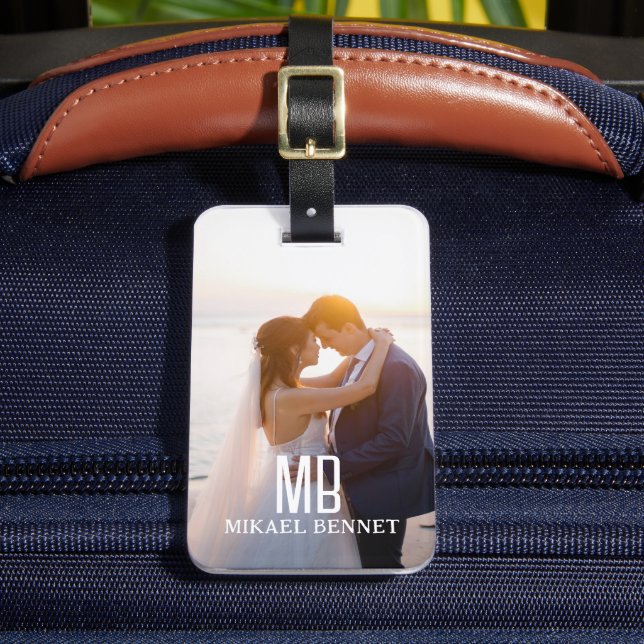 wedding Custom Photo Luggage Tag (Front Insitu 2)