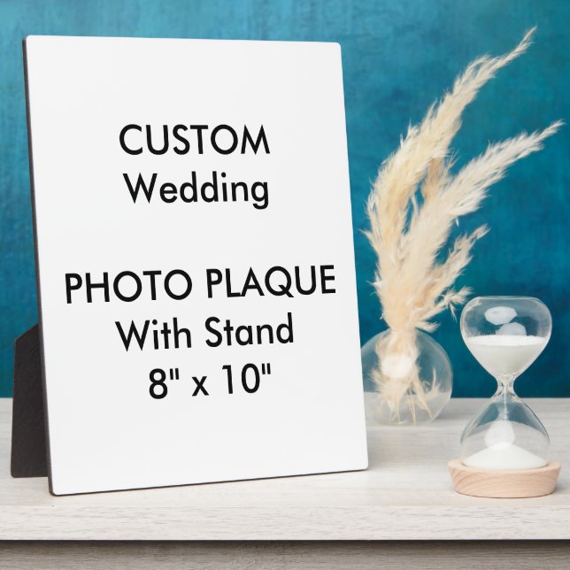 Wedding Custom Photo Plaque 8" x 10" (Side)